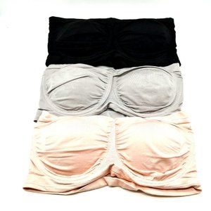 Rhonda Shear Womens Bras Lot Of 3 Multicolor Strapless Underwire Pullover 2X